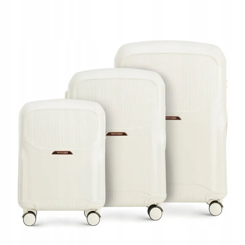 Wittchen Koffertsett i Polykarbonat - Kremfarget
