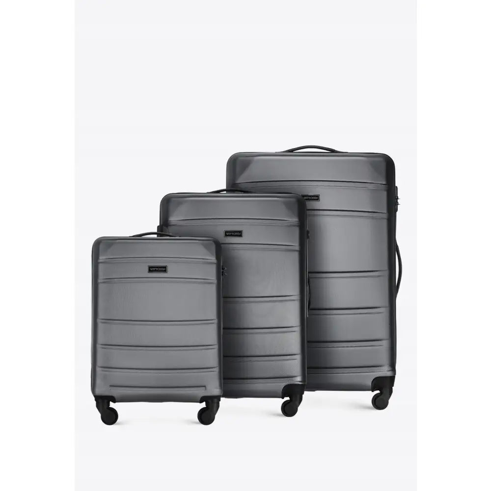 Wittchen Komplett Sett med 3 Kofferter i Abs Grå