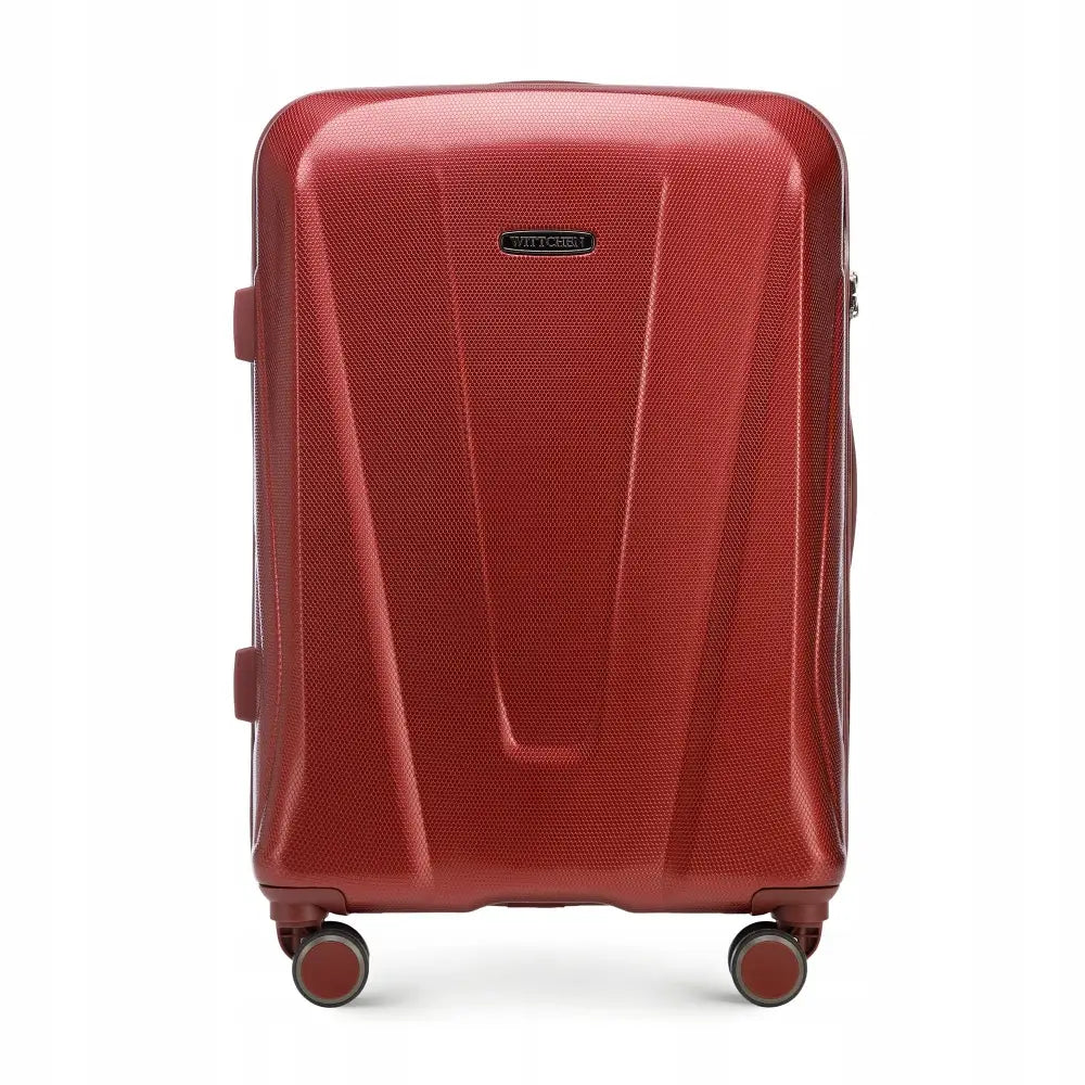 Wittchen Mellomstor Koffert i Rød Polykarbonat