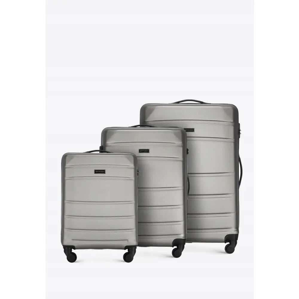 Wittchen Sett med 3 Kofferter i Abs Champagne Gull