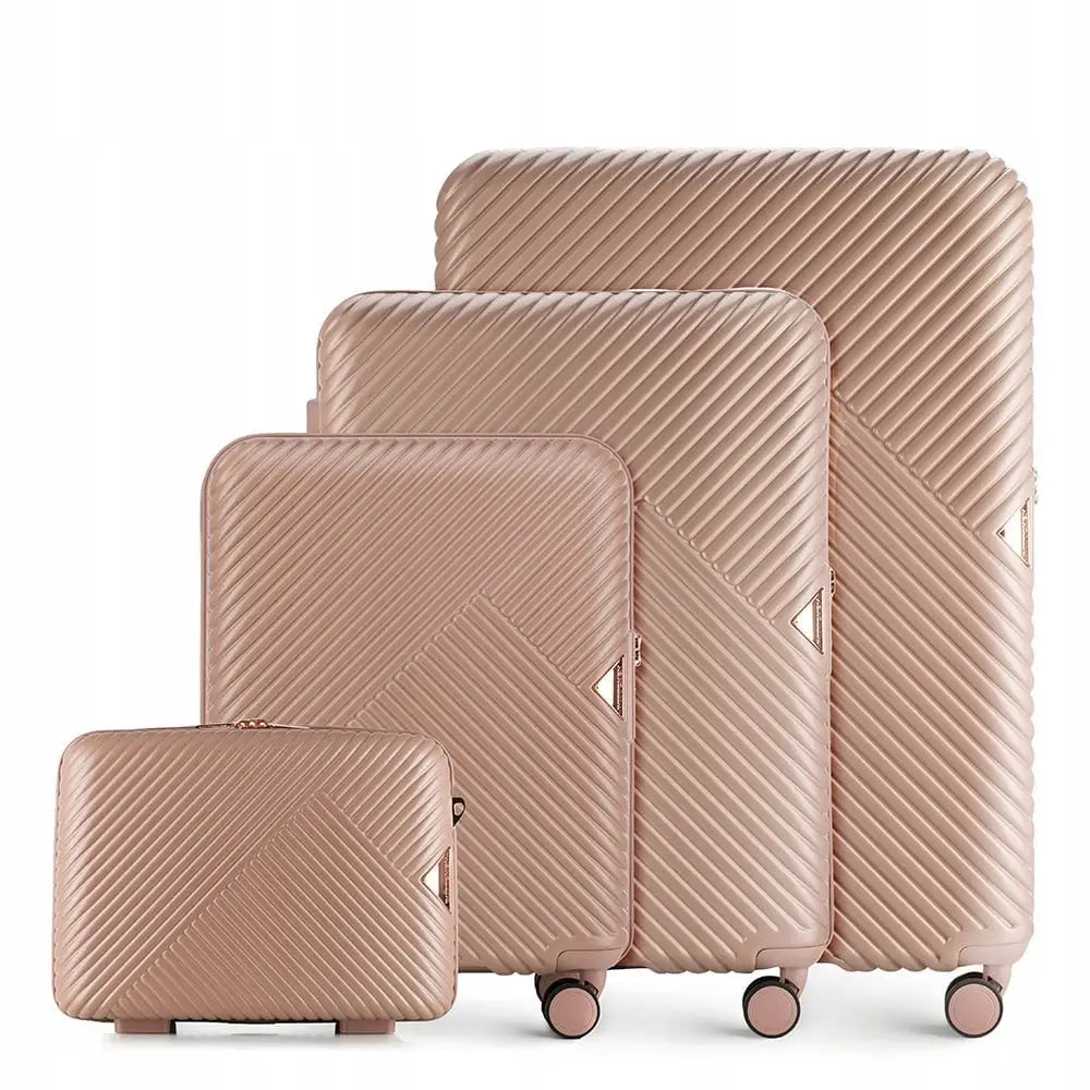 Wittchen Sett med Stripede Polykarbonat Kofferter