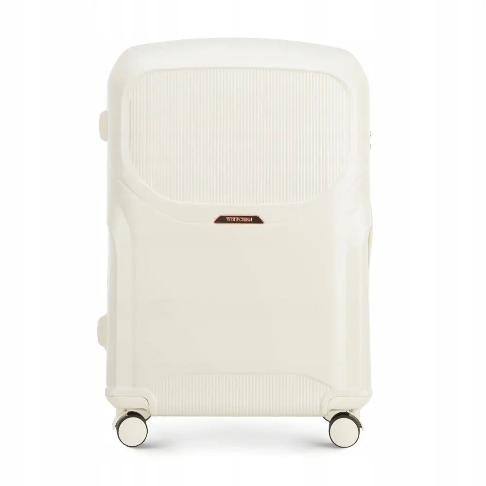 Wittchen Stor Koffert i Kremfarget Polykarbonat