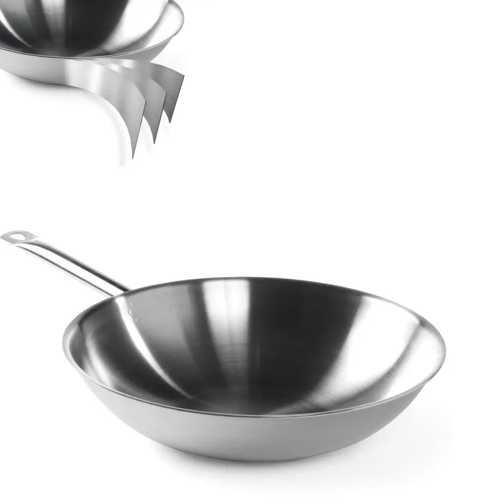 Wok-panne 3-ply - uten Lokk - Hendi 839003