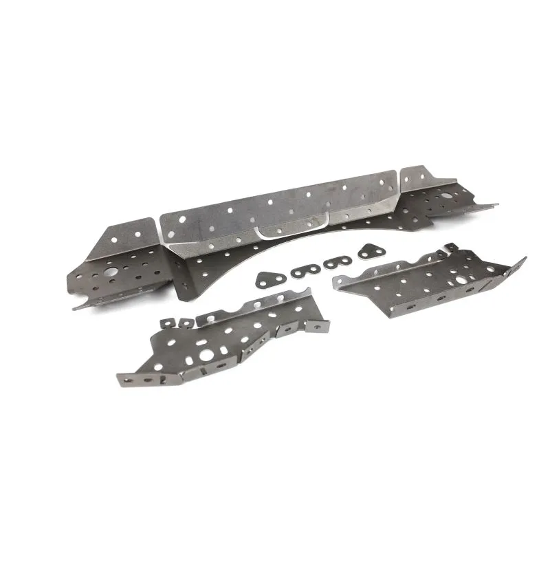 Gulvforsterkning i 3 mm S355 stål for BMW E46 pre-facelift bakre subramme-område