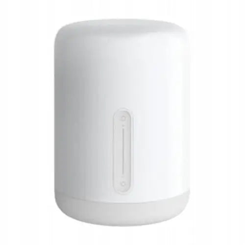 Xiaomi Mi 2 nattbordslampe, sylinderformet hvit lampe med vertikalt berøringspanel på fremsiden.
