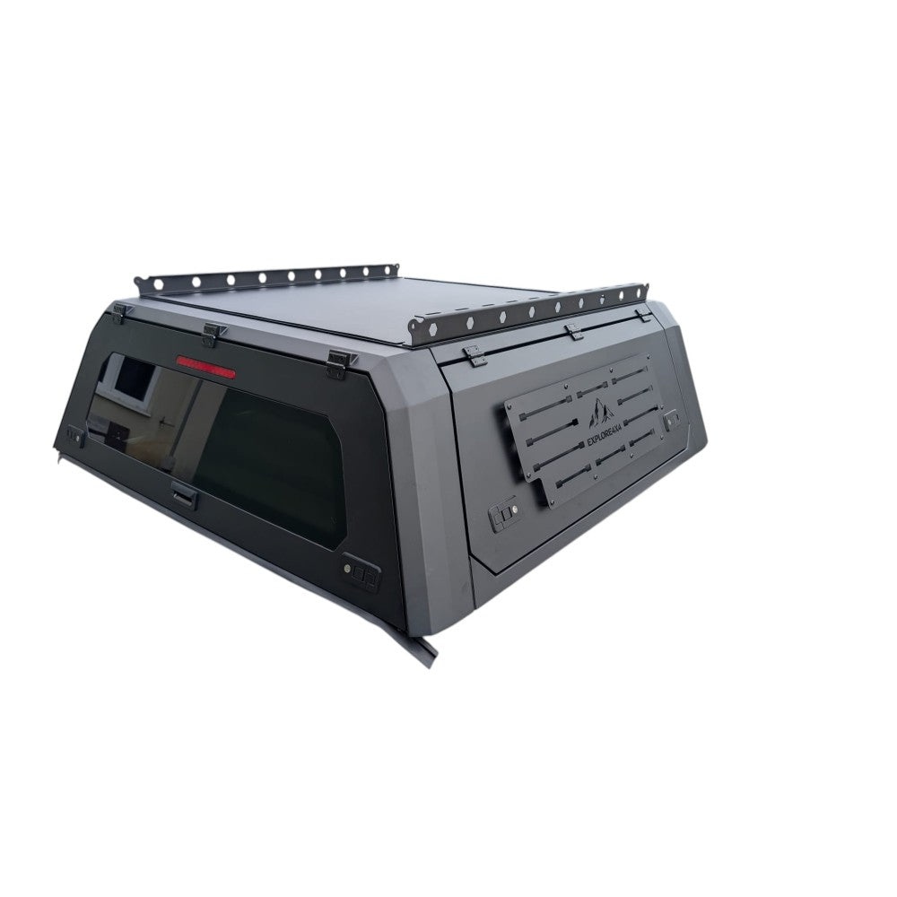 Hardtop i aluminium Explore Touring Light til Toyota Hilux 05-15 i svart matt