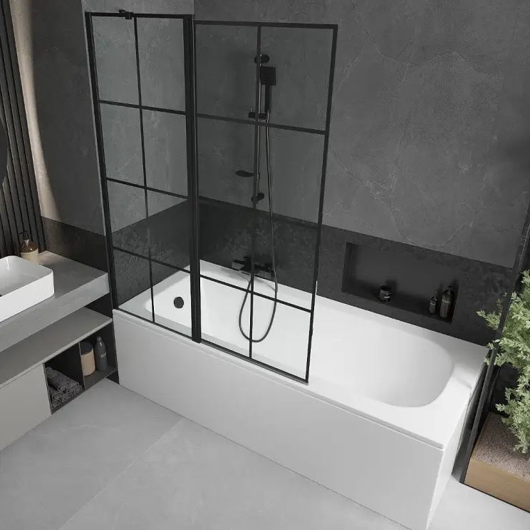 Badekar med Dusjvegg – 2-i-1 Løsning for Små Bad