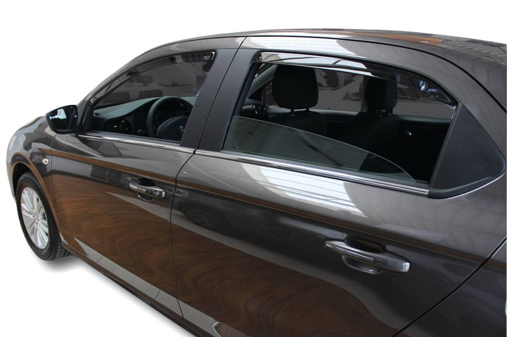 Vindavviser Peugeot 301 4-dørs 2013 → sett 4 stk. – PMMA Plexi - detaljer