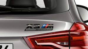 Emblem Bmw X3 M Competition Black Bakluke | Bmw Ag - sett bakfra