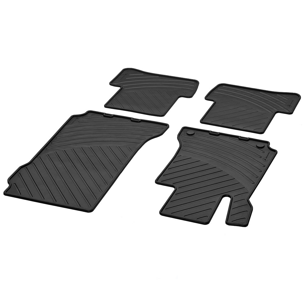 Mercedes OEM TPE gummimatter til Mercedes C-klasse W204/S204 (2007–2014) – sett med 4 matter, svart