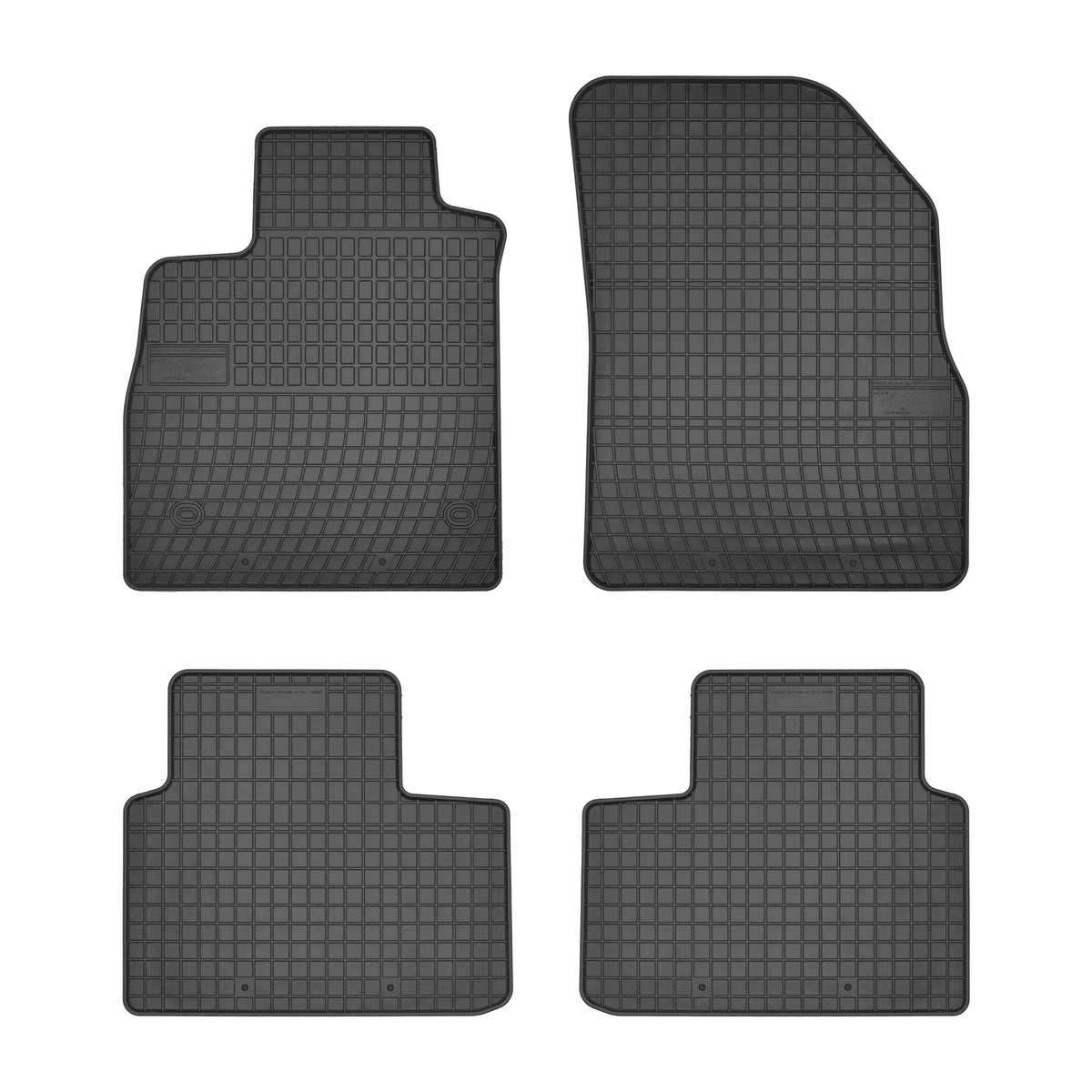 Frogum gummimatter til Renault Talisman 2015-2022 – svart, 1 cm sidekant, sett med 4 stk.