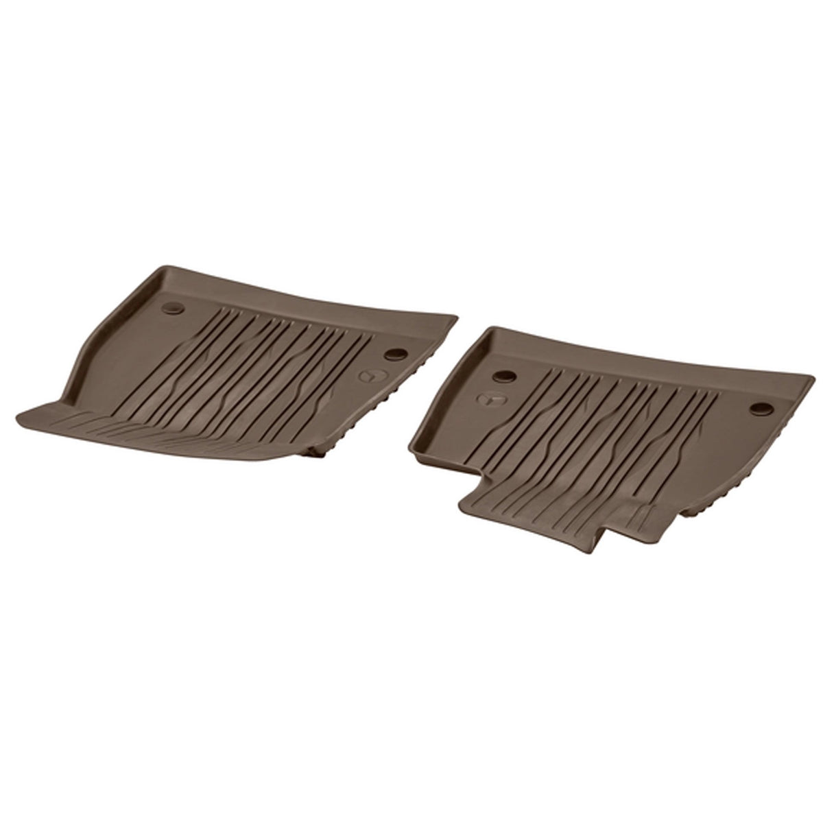 Mercedes-Benz Genuine OEM TPE gummi gulvmatter til EQS SUV (X296) og EQE SUV (X294) 2022– – Balao Brun, 2 stk foran
