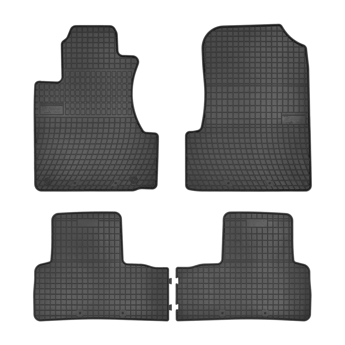 Frogum gummimatter til Honda CRV III (2006-2012) – svart, vanntett sett med 4 matter og 1 cm sidekant