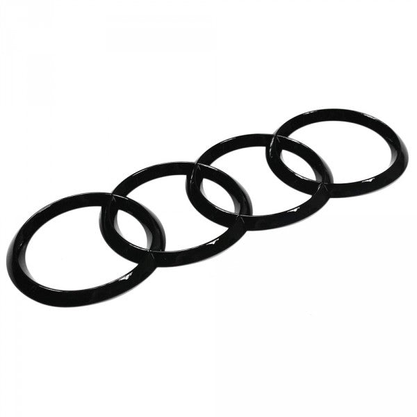 Emblem Audi Q3 / Q3 F3 Black Glossy RS - sett forfra