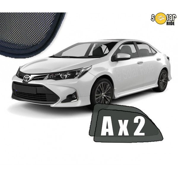 Sr solskjerm i akryl til Toyota Corolla Sedan XI som beskytter mot regn og gir bedre ventilasjon