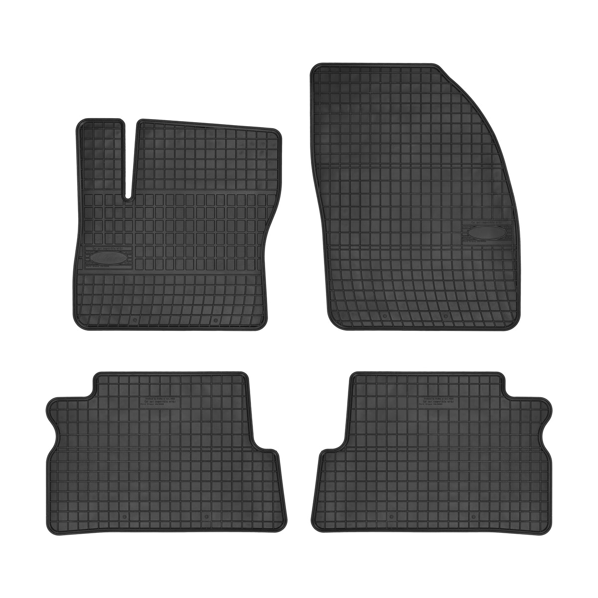 Frogum gummimatter til Ford C-Max 2003–2010 – svart, 4-delers sett med 1 cm sidekant