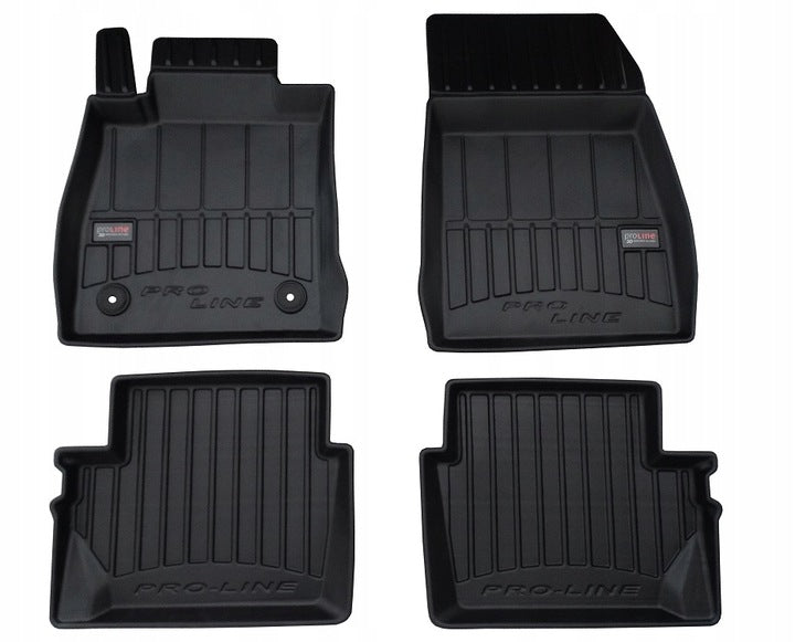 Frogum 3D Premium gulvmatter til Ford Puma (2019-) – svart TPE med høy sidekant, sett med 4