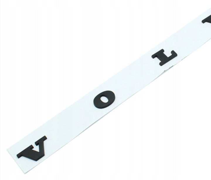 Emblem Volvo bokstaver Black Matt Edition Sport - sett forfra