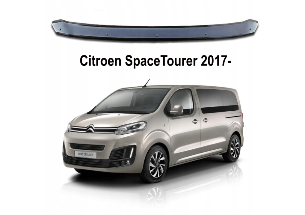 HD panserbeskytter i akryl til Citroen SpaceTourer med enkel montering og steinsprutbeskyttelse