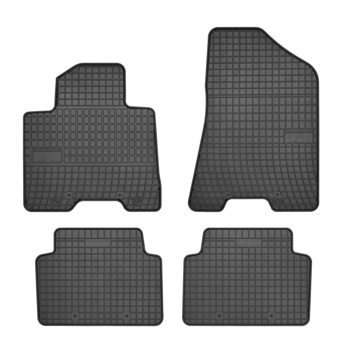 Frogum gummimatter til Hyundai Tucson III (2015-2020) – svart, 1 cm sidekant, sett med 4 matter