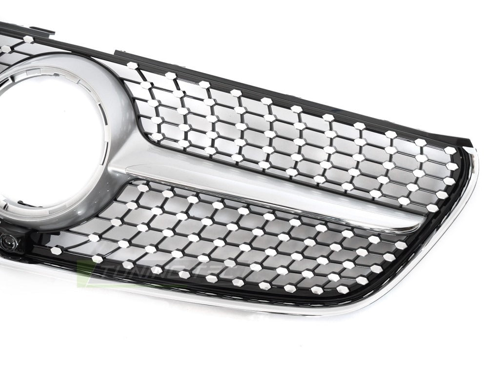 Grill Mercedes V-Klasse/Vito W447 14-19 sett fra siden, struktur synlig.