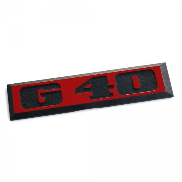 Emblem Vw G40 Red / Black - sett forfra