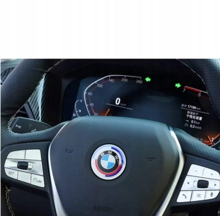 Emblem Bmw til ratt 50 Jahre M - nærbilde