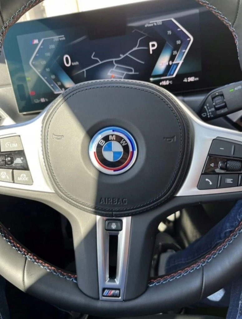 Emblem Bmw til ratt 50 Jahre M - detaljer