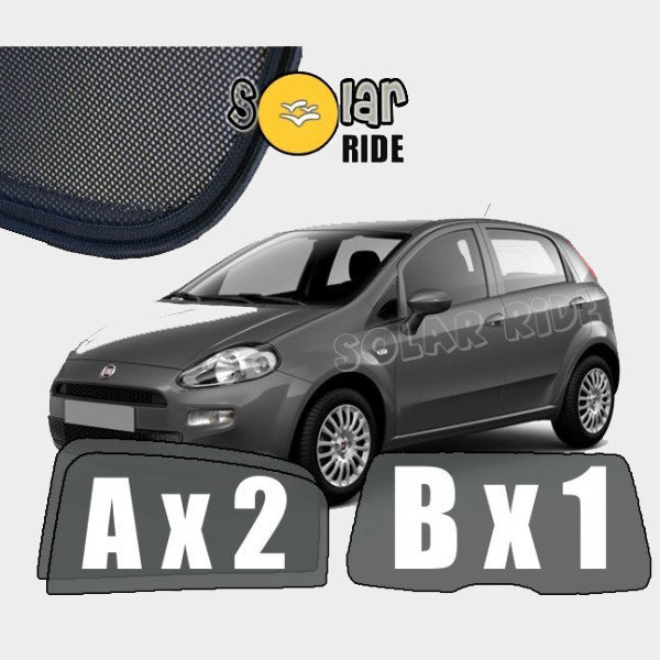 Sr solskjerm i akryl til Fiat GRANDE PUNTO / EVO - vindavviser med enkel montering og regnbeskyttelse