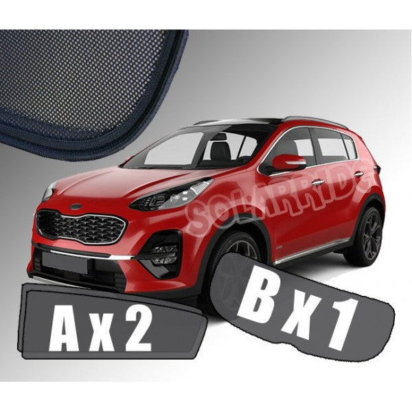 Sr solskjerm i akryl til Kia Sportage IV - vindavviser med enkel montering og beskyttelse mot sol og regn