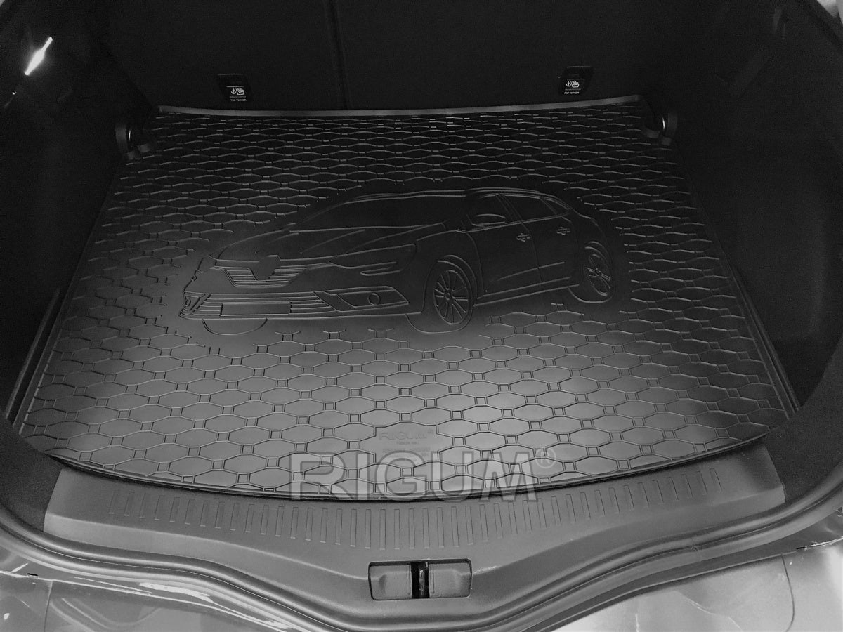 Rigum bagasjeromsmatte til Renault Megane Grandtour – 10 mm sidekant