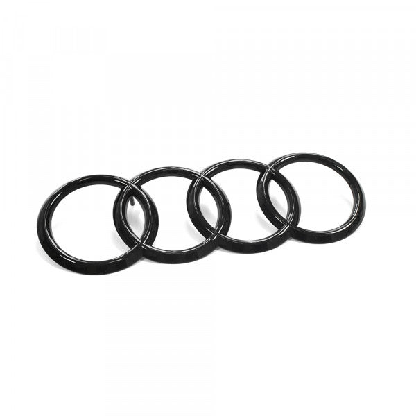 Emblem/logo til Audi R8 (4S) Spider > Black Glossy i svart blank overflate, original Audi-del