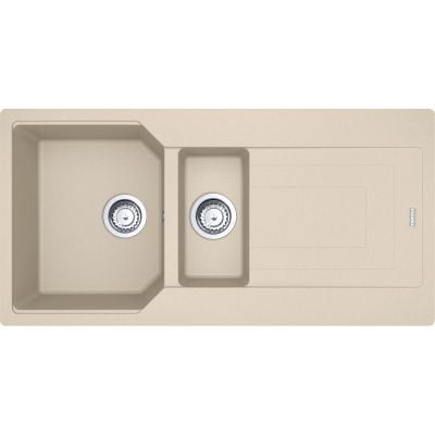Franke Urban UBG 651-100 kjøkkenvask i granitt beige med 1 ½ kum og avrenningsfelt