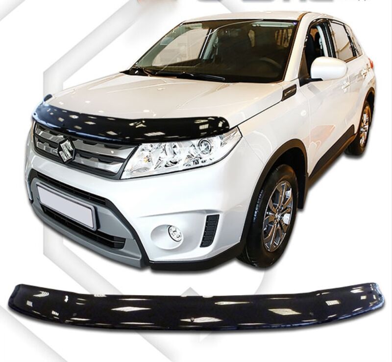 HD panserbeskytter i akryl til Suzuki Vitara (LY) II i sort gloss, beskytter effektivt mot steinsprut og riper