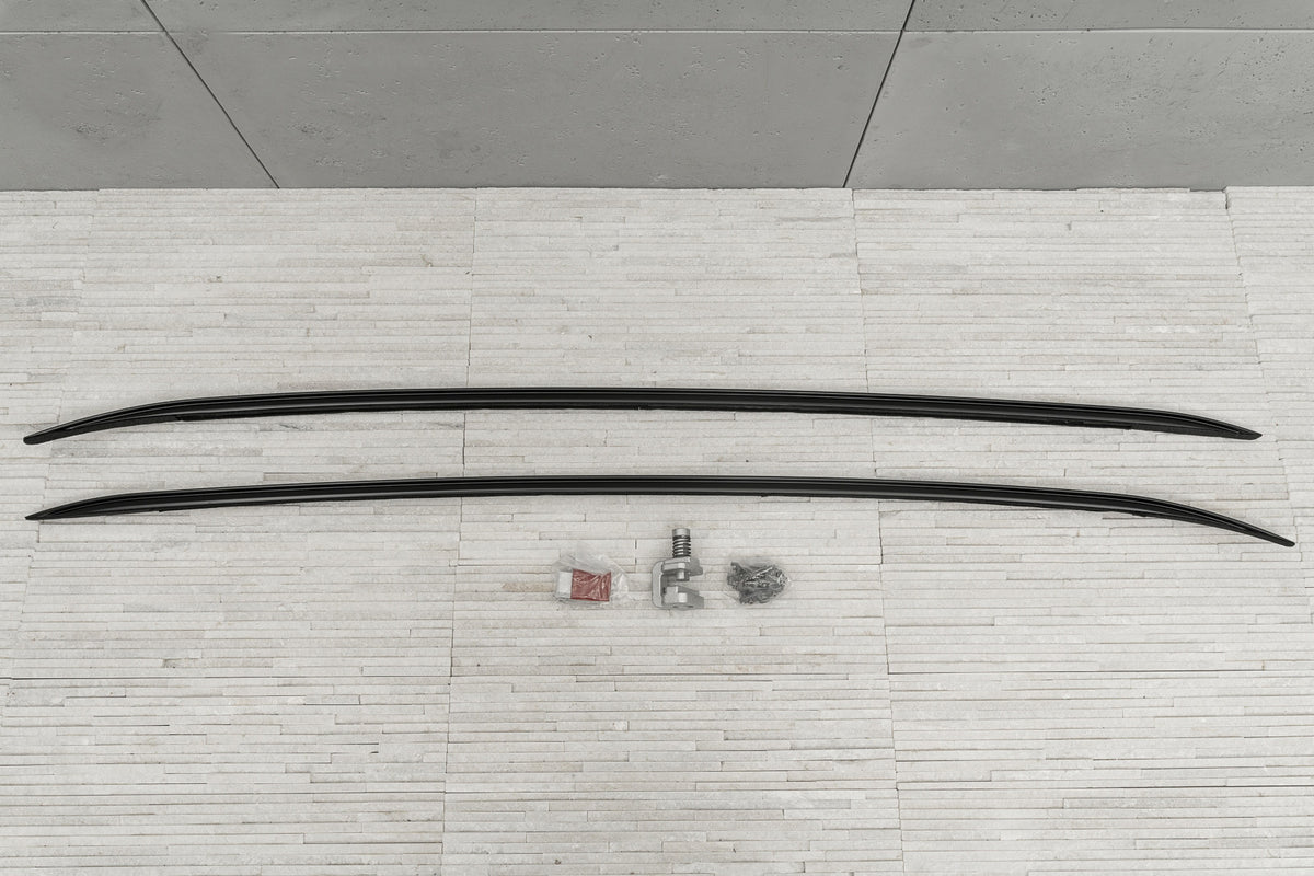 Takrails Ventshield til Jaguar F-PACE 2016- i aluminium og ABS med matt kromfarge