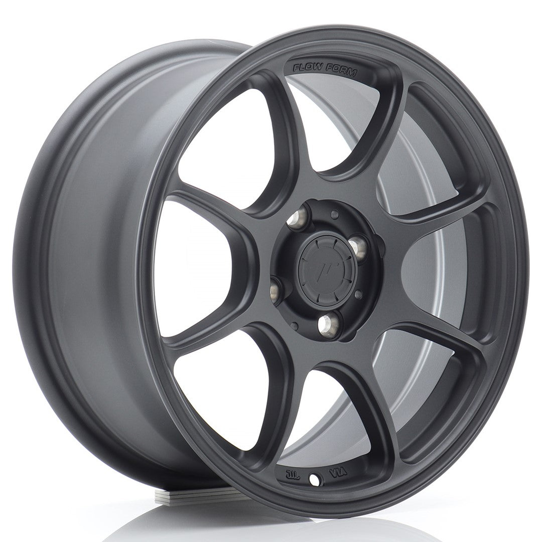 Felg JR Wheels SL04 15x7" Gun metal – sett forfra