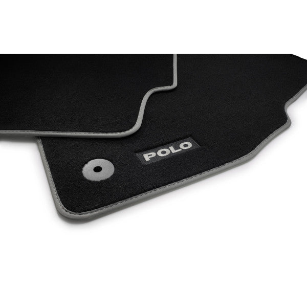 VAG OEM stoffmatter til Vw Polo VI Facelift – antiskli og satin svart