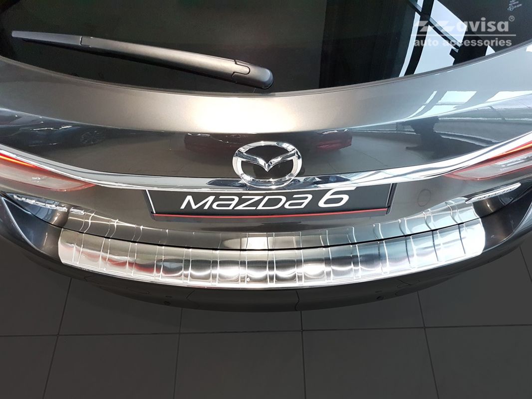 Avisa bakfangerbeskytter til Mazda 6 III (GJ/GL) Stasjonsvogn – rustfritt stål