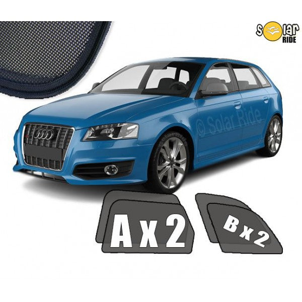 Sr solskjerm i akryl til Audi A3 8P Sportback som beskytter mot sol, insekter og regn