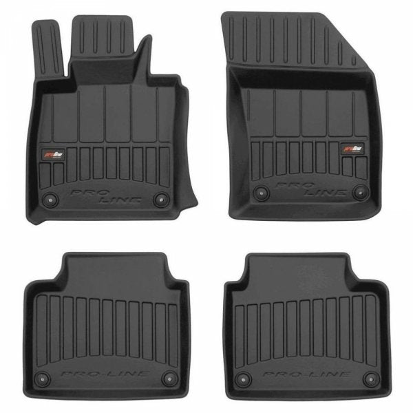 Frogum 3D Premium gulvmatter til Volvo S90 / V90 II / V90 Cross Country – svart TPE med høy sidekant