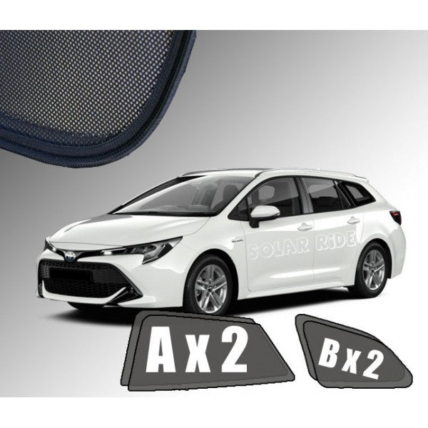 Sr solskjerm i akryl til Toyota Corolla Touring Sports XII - vindavviser som beskytter mot regn og sol