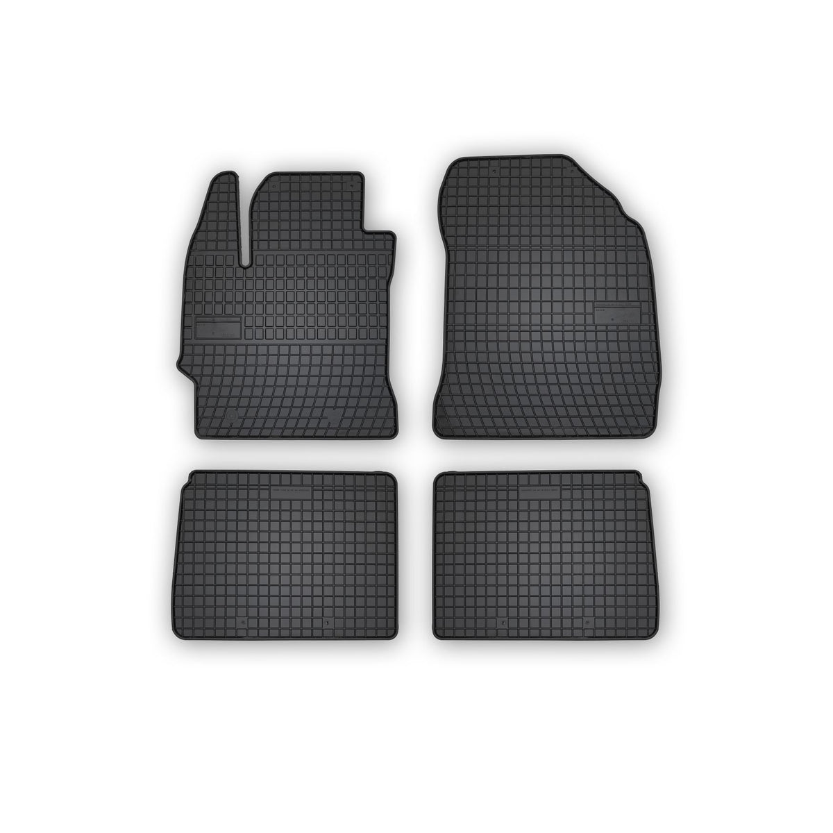 Frogum gummimatter til Toyota Corolla XI 2013-2019 – svart med 1 cm sidekant, sett med 4 stk.