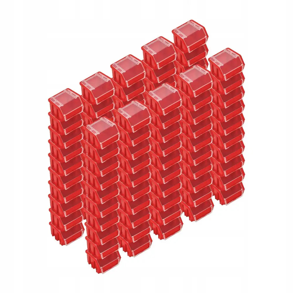 100x Lagerbeholder Ergobox 1 Rød - 1