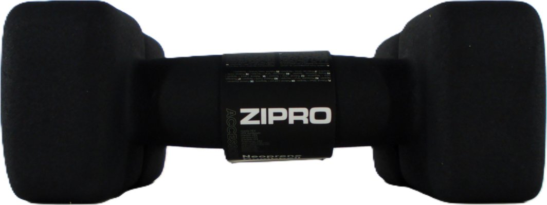 Manualer Sett, sort manual med firkantede ender, matt overflate og "ZIPRO"-merke i midten, sett fra siden.