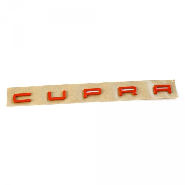 Emblem/logo for Cupra Seat Leon (5F) > Orange i ABS-materiale og original Seat-del
