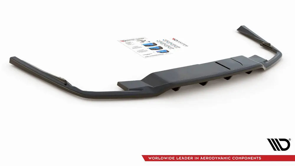 Central Rear Splitter (With Vertical Bars) Volvo S60 R-Design Mk3 | Nomax.no🥇_5