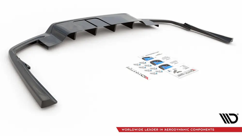 Central Rear Splitter (With Vertical Bars) Volvo S60 R-Design Mk3 | Nomax.no🥇_6