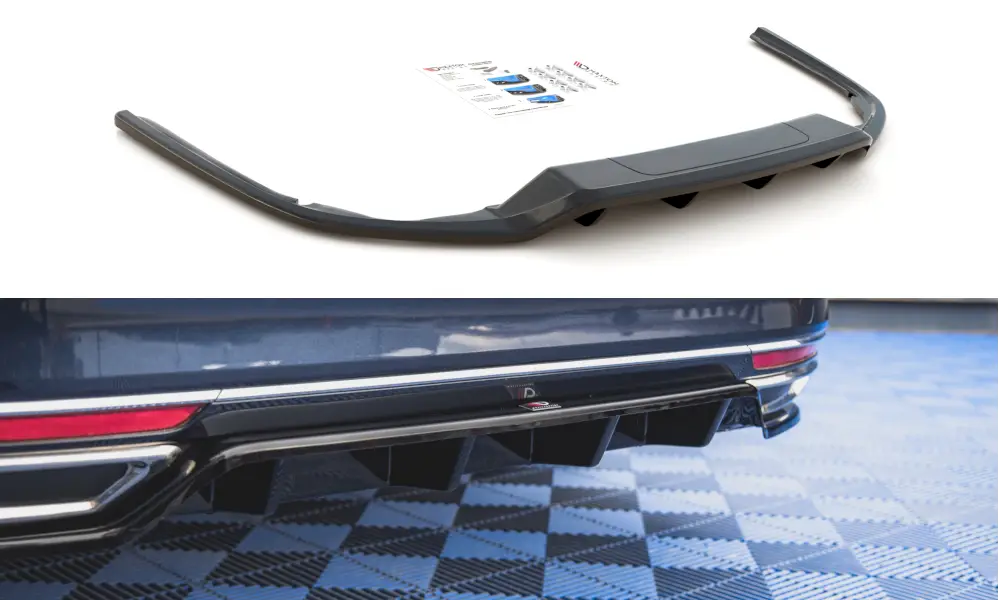 Central Rear Splitter (With Vertical Bars) Volkswagen Passat B8 | Nomax.no🥇