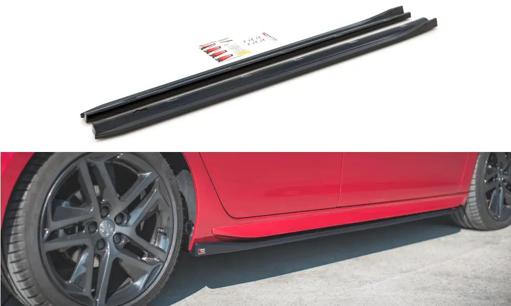Side Skirts Diffusers Peugeot 308 GT Mk2 Facelift | Nomax.no🥇
