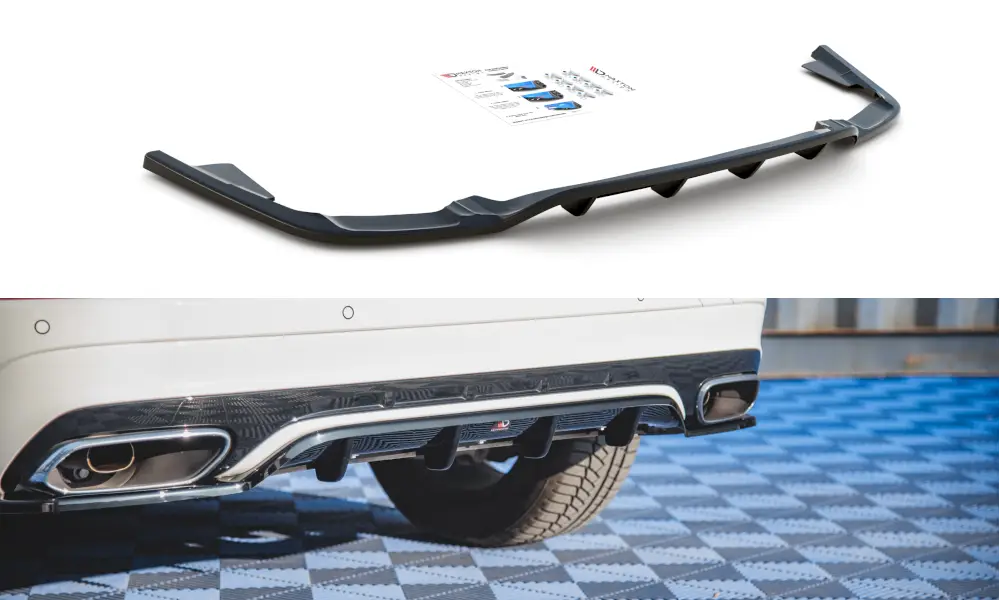 Central Rear Splitter (with vertical bars) Volvo XC60 Mk2 R-Design | Nomax.no🥇